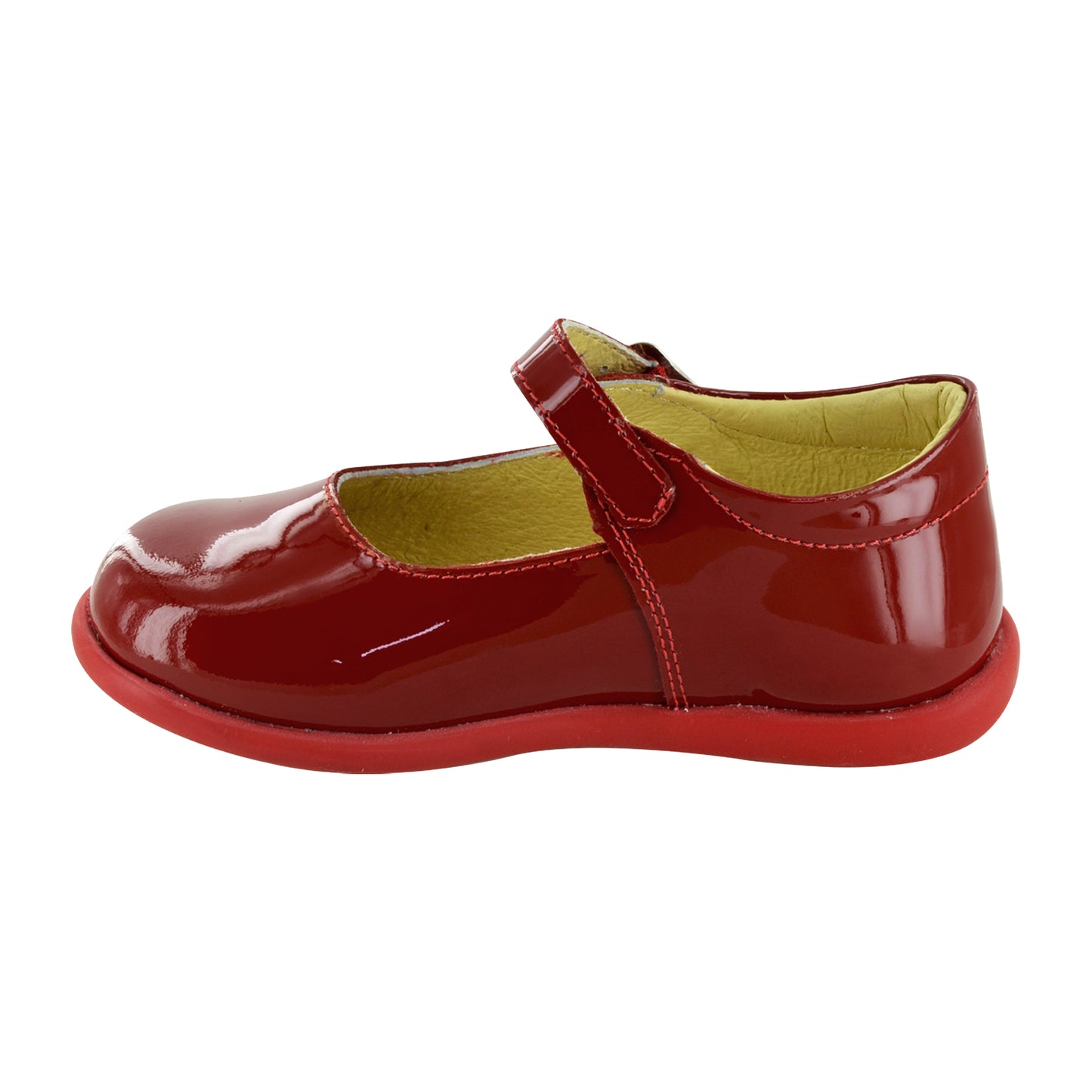 ZAPATO EN PIEL BEBÉ 342 CHAROL ROJO
