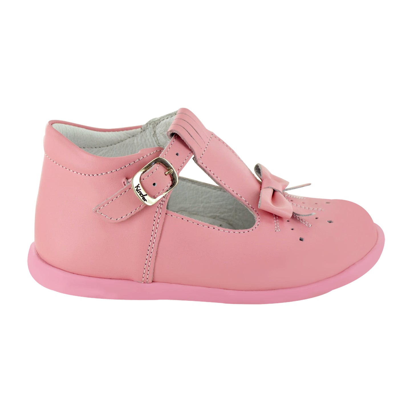 ZAPATO EN PIEL BEBÉ 383 ROSA