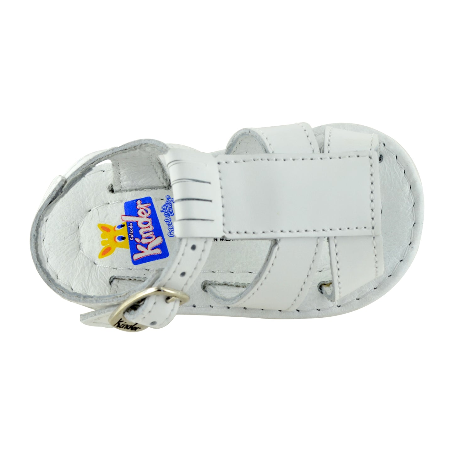 HUARACHE EN PIEL BEBÉ 4376 BLANCO