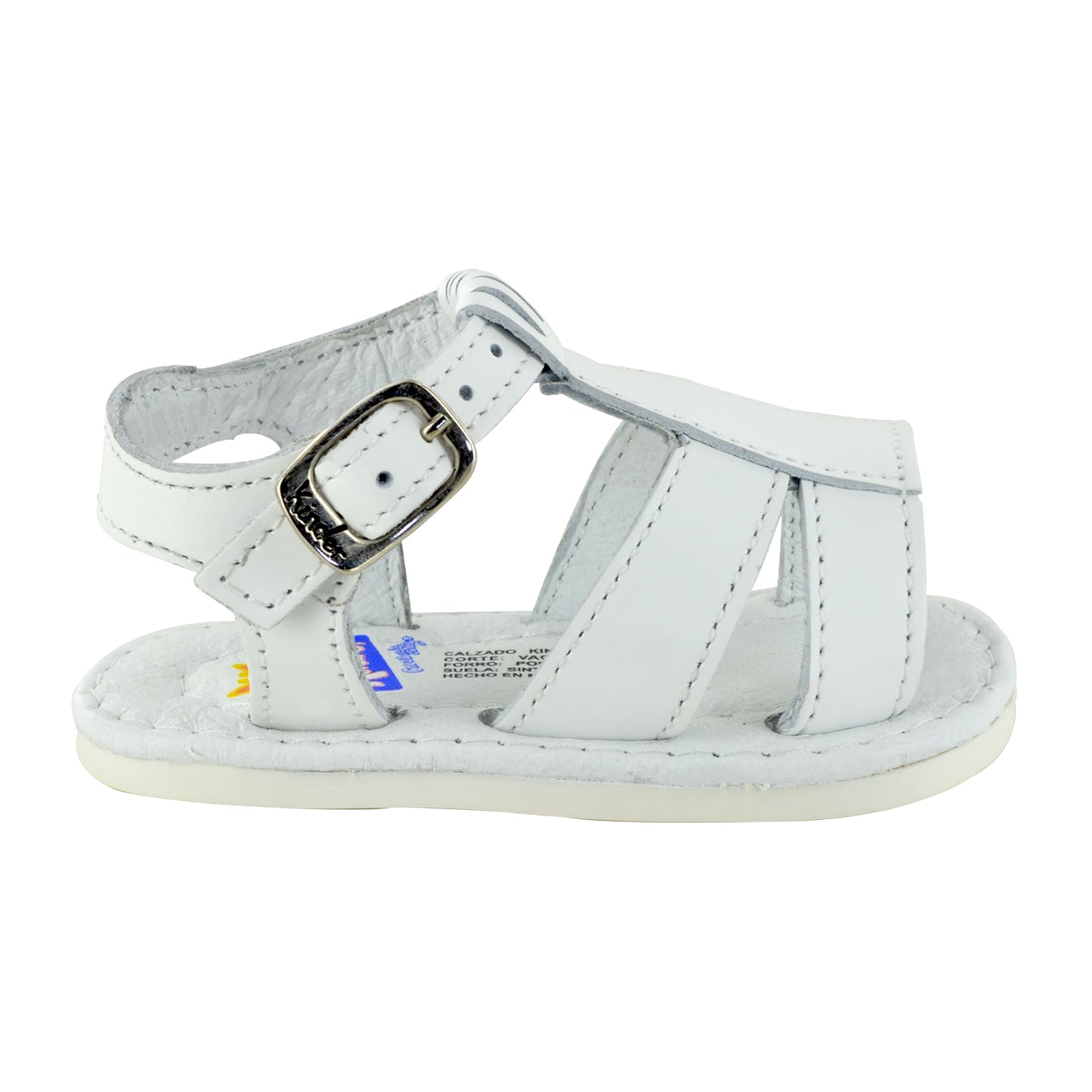 HUARACHE EN PIEL BEBÉ 4376 BLANCO