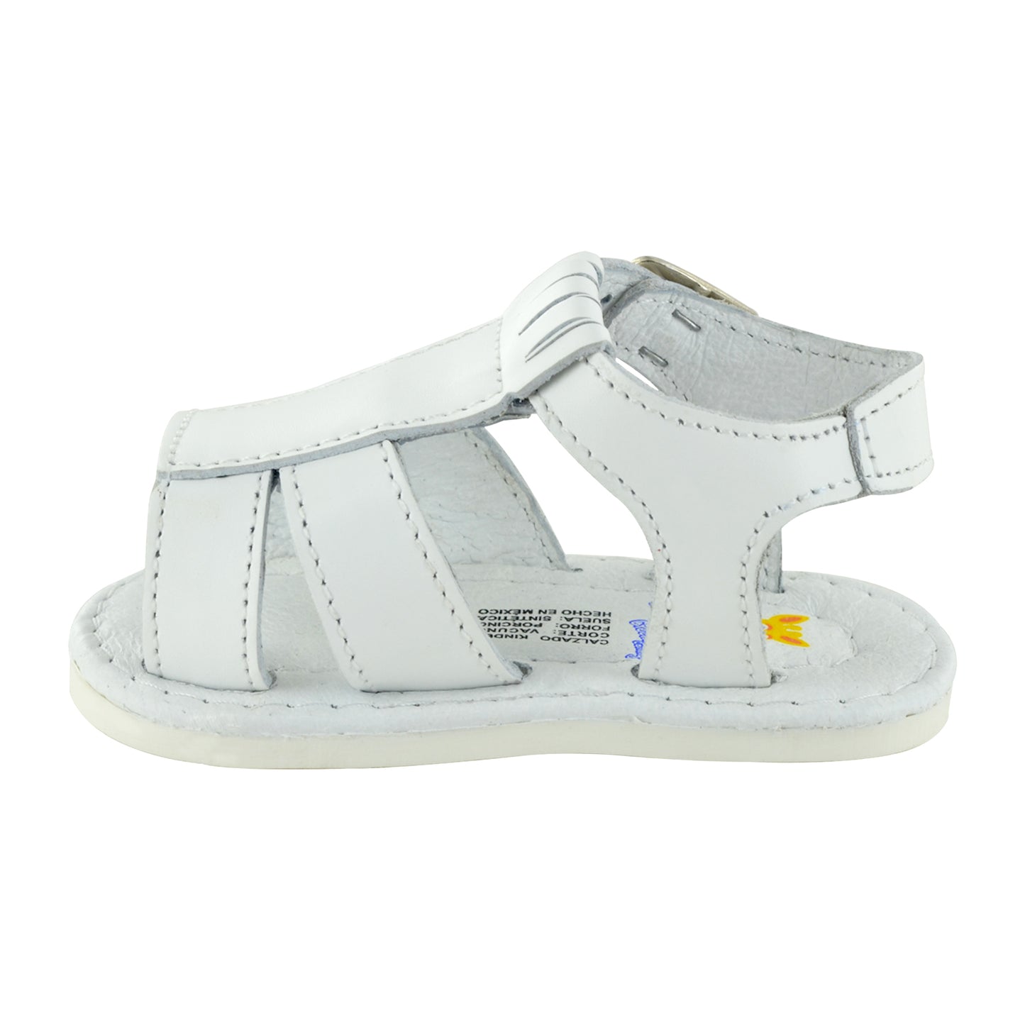 HUARACHE EN PIEL BEBÉ 4376 BLANCO