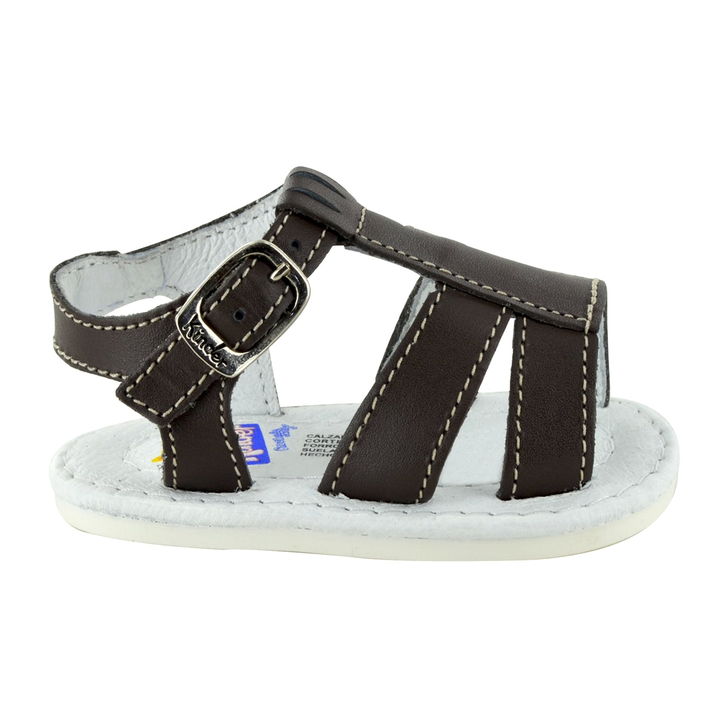 HUARACHE EN PIEL BEBÉ 4376 CAFÉ