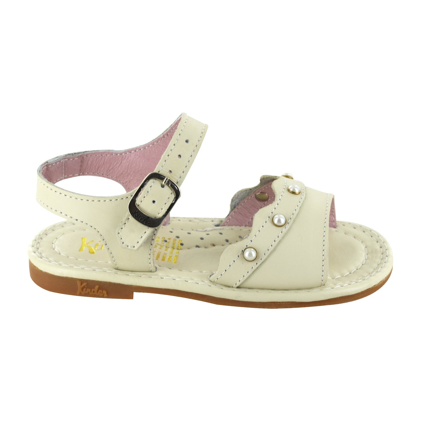 HUARACHE EN PIEL 6608 HUESO