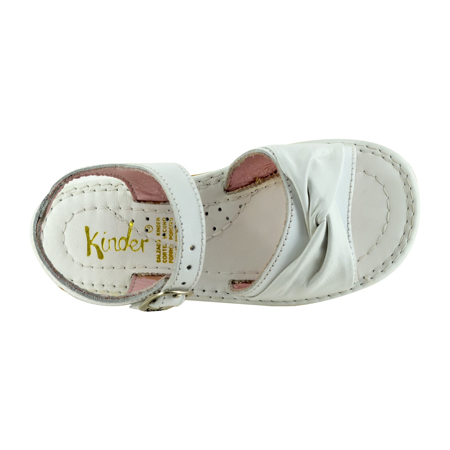 HUARACHE EN PIEL 6612 BLANCO