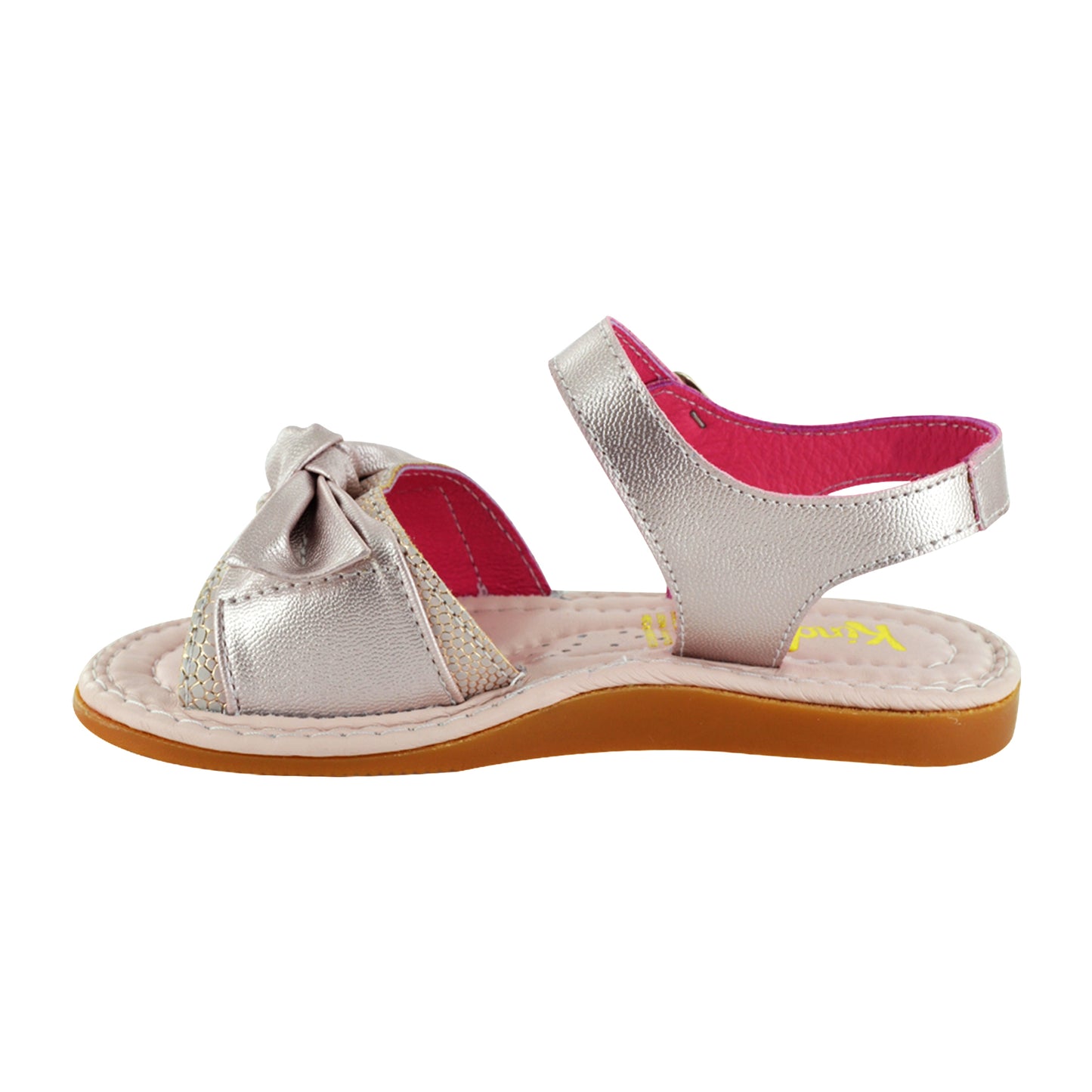 HUARACHE EN PIEL 6622 METAL FUCSIA