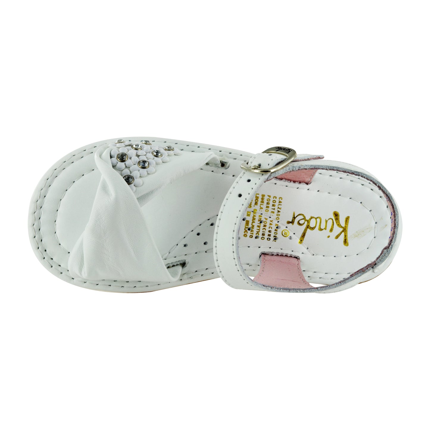 HUARACHE EN PIEL 6639 BLANCO