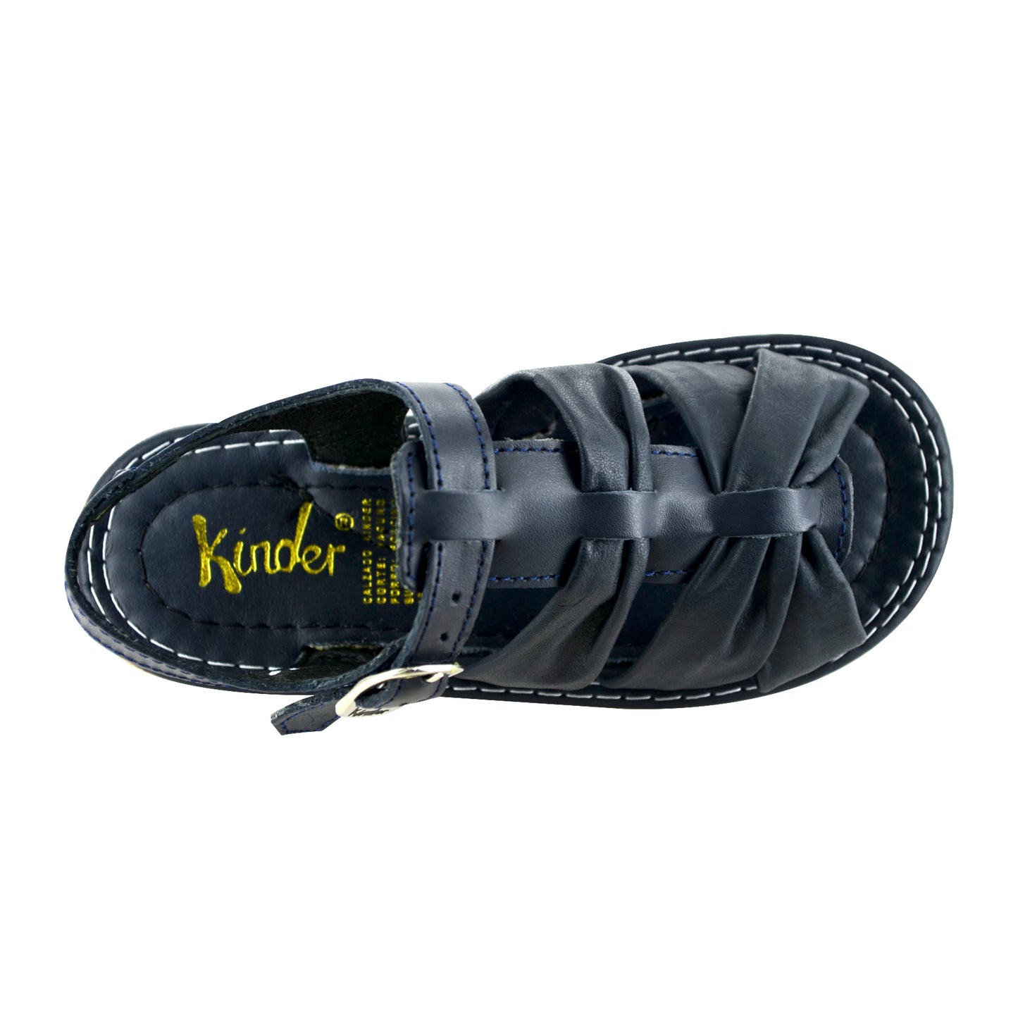 HUARACHE EN PIEL 6645 MARINO