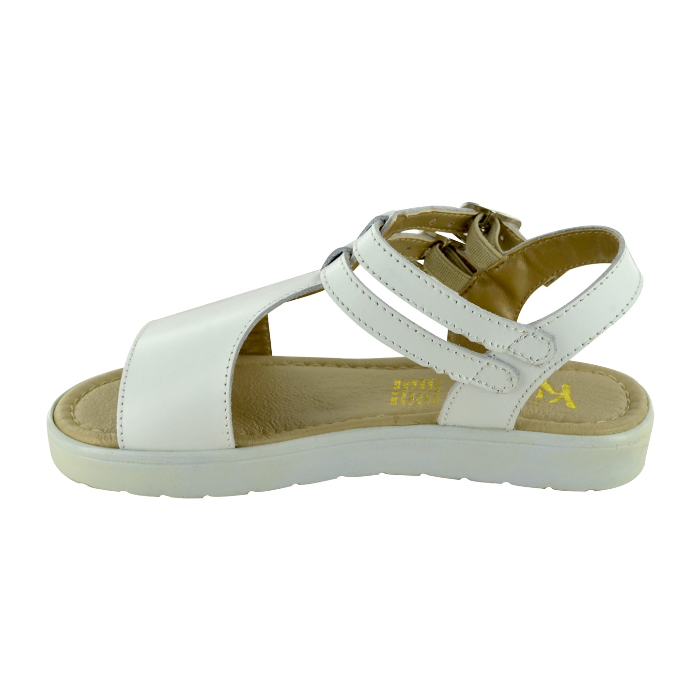 HUARACHE EN PIEL 6708 BLANCO