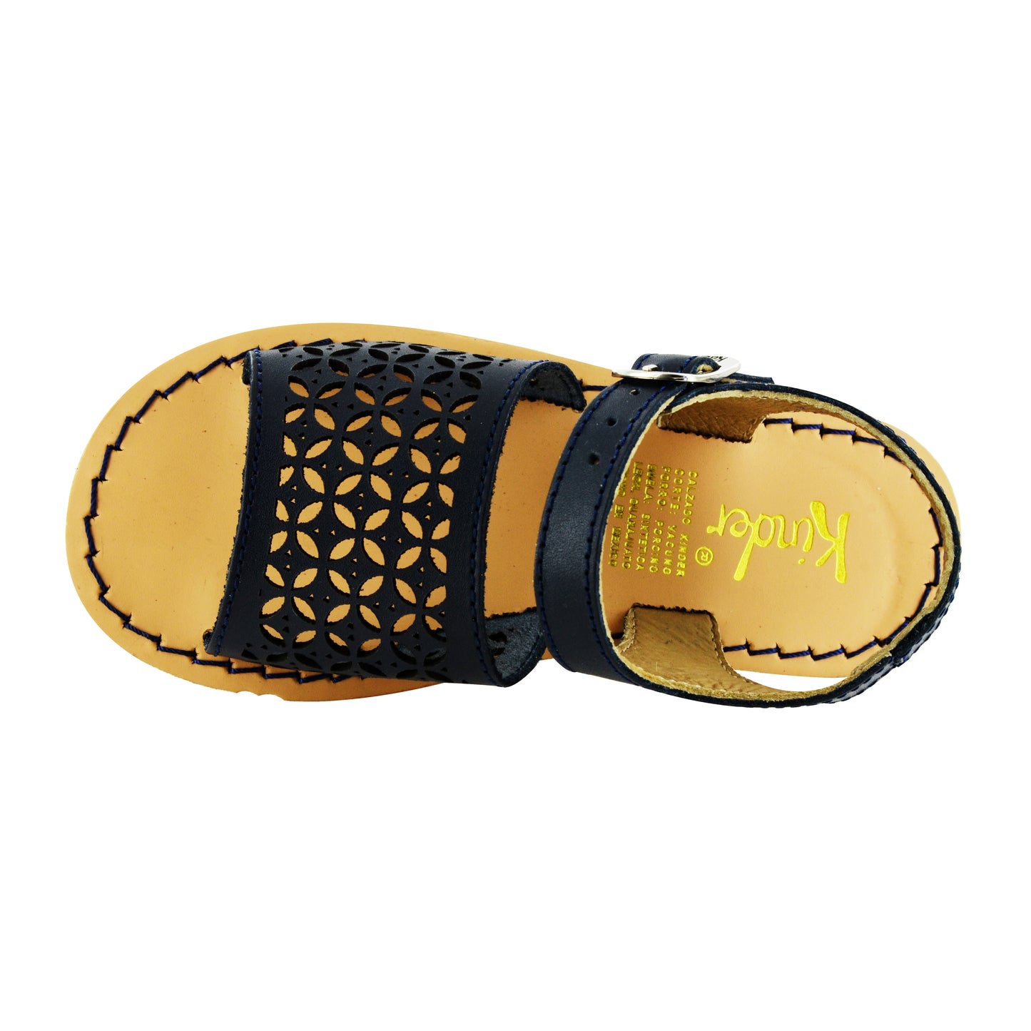 HUARACHE EN PIEL 7229 MARINO