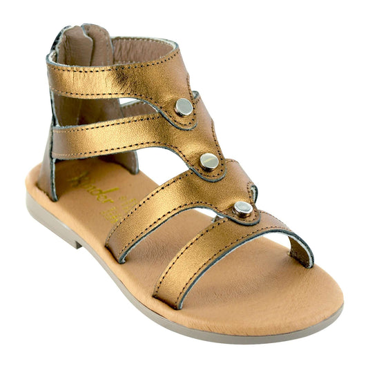 HUARACHE EN PIEL 7901 BRONCE