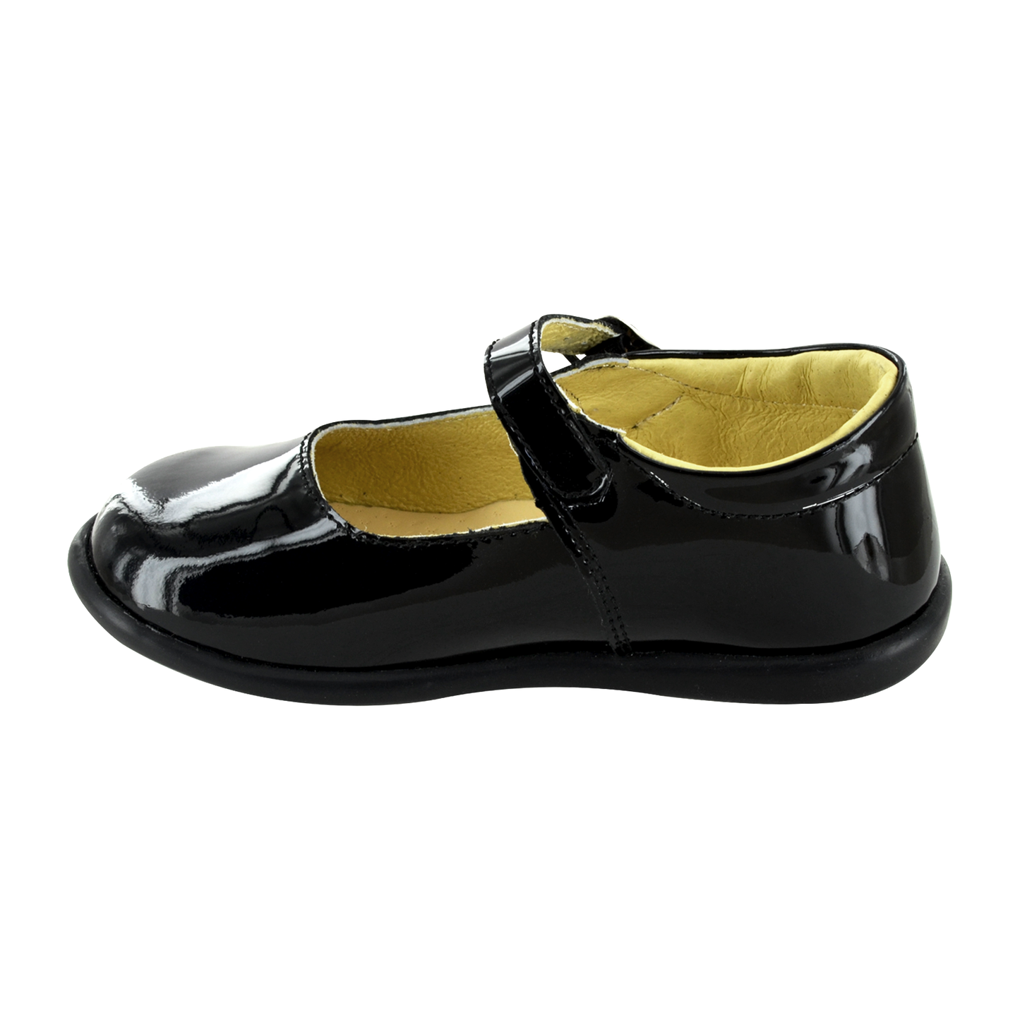 ZAPATO EN PIEL BEBÉ 342 CHAROL NEGRO