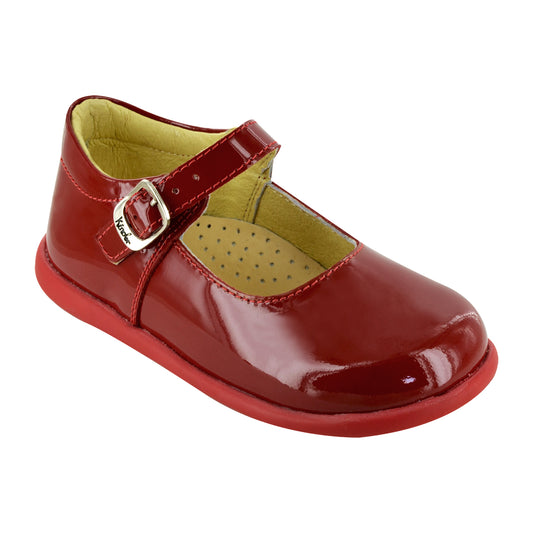 ZAPATO EN PIEL BEBÉ 342 CHAROL ROJO