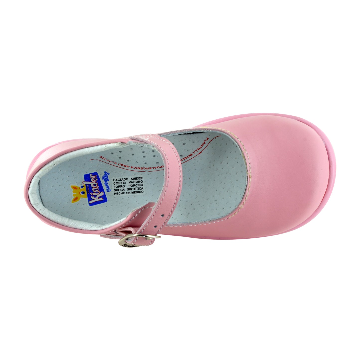 ZAPATO EN PIEL BEBÉ 342 ROSA