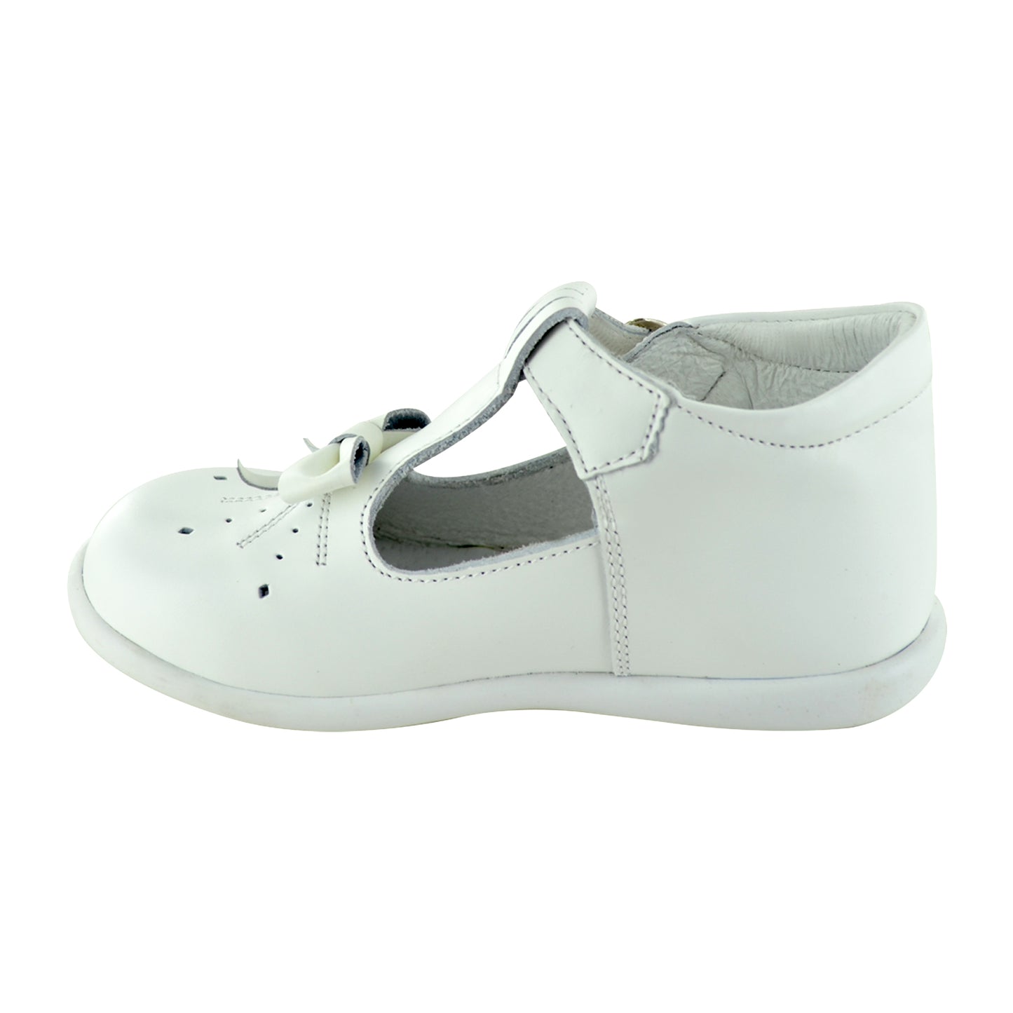 ZAPATO EN PIEL BEBÉ 383 BLANCO