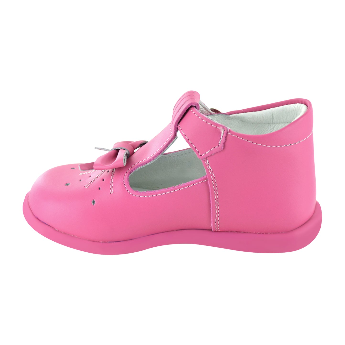 ZAPATO EN PIEL BEBÉ 383 FUCSIA