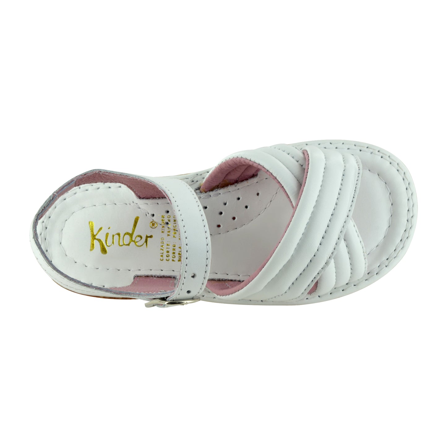 HUARACHE EN PIEL 6644 BLANCO