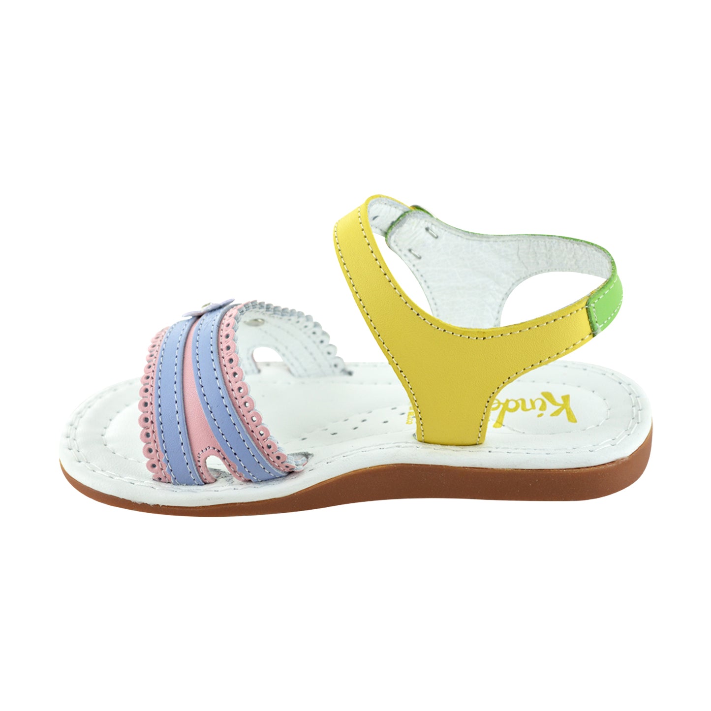 HUARACHE EN PIEL 6671 MULTIPASTEL