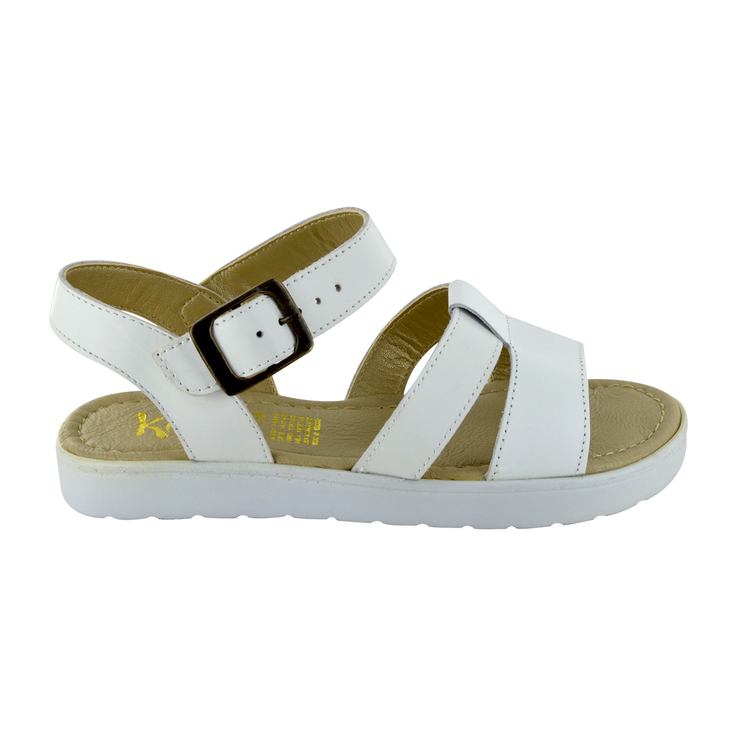 HUARACHE EN PIEL 6707 BLANCO